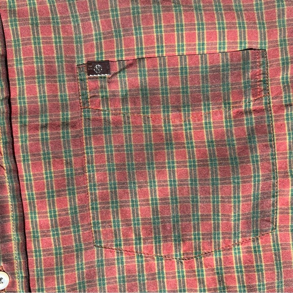 Reworked Y2K Overdyed Check Plaid Short Sleeved Shirt - Picture 4 of 8